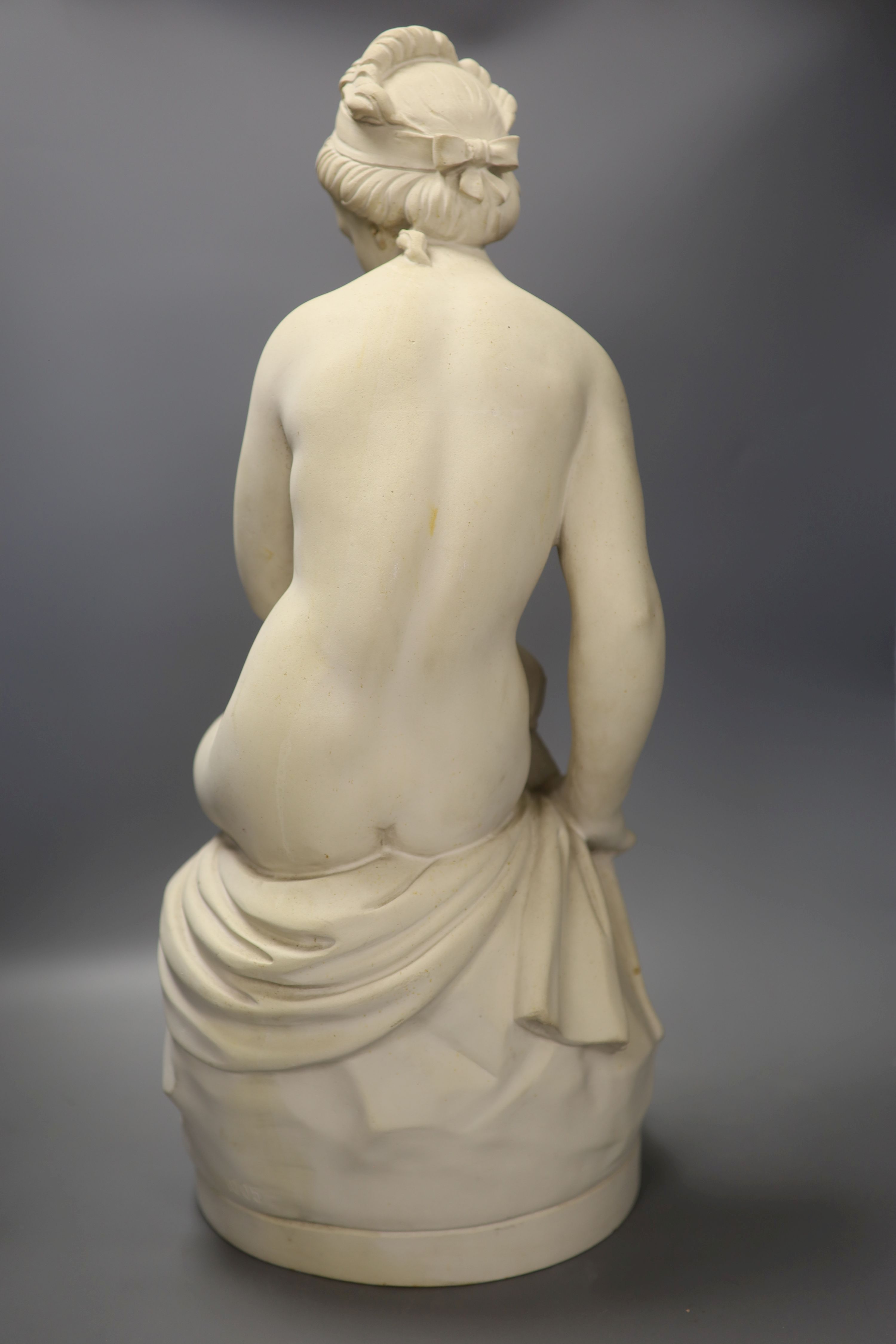 A composition classical figure of a nude, signed Dal Torrione, height 61cm